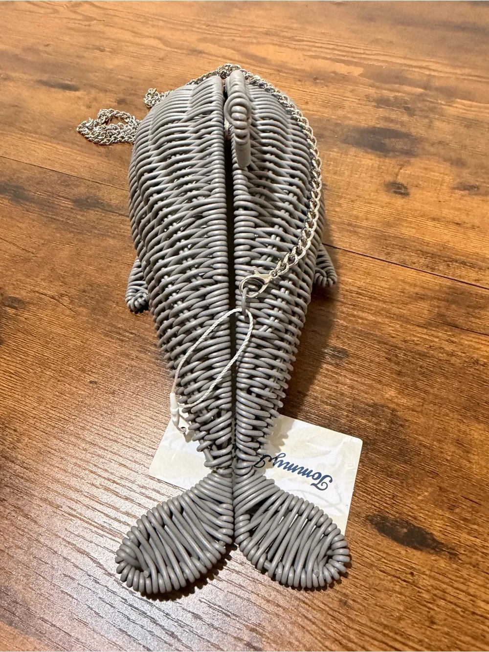 Tommy Bahama Grey Dolphin Crossbody Bag NWT
